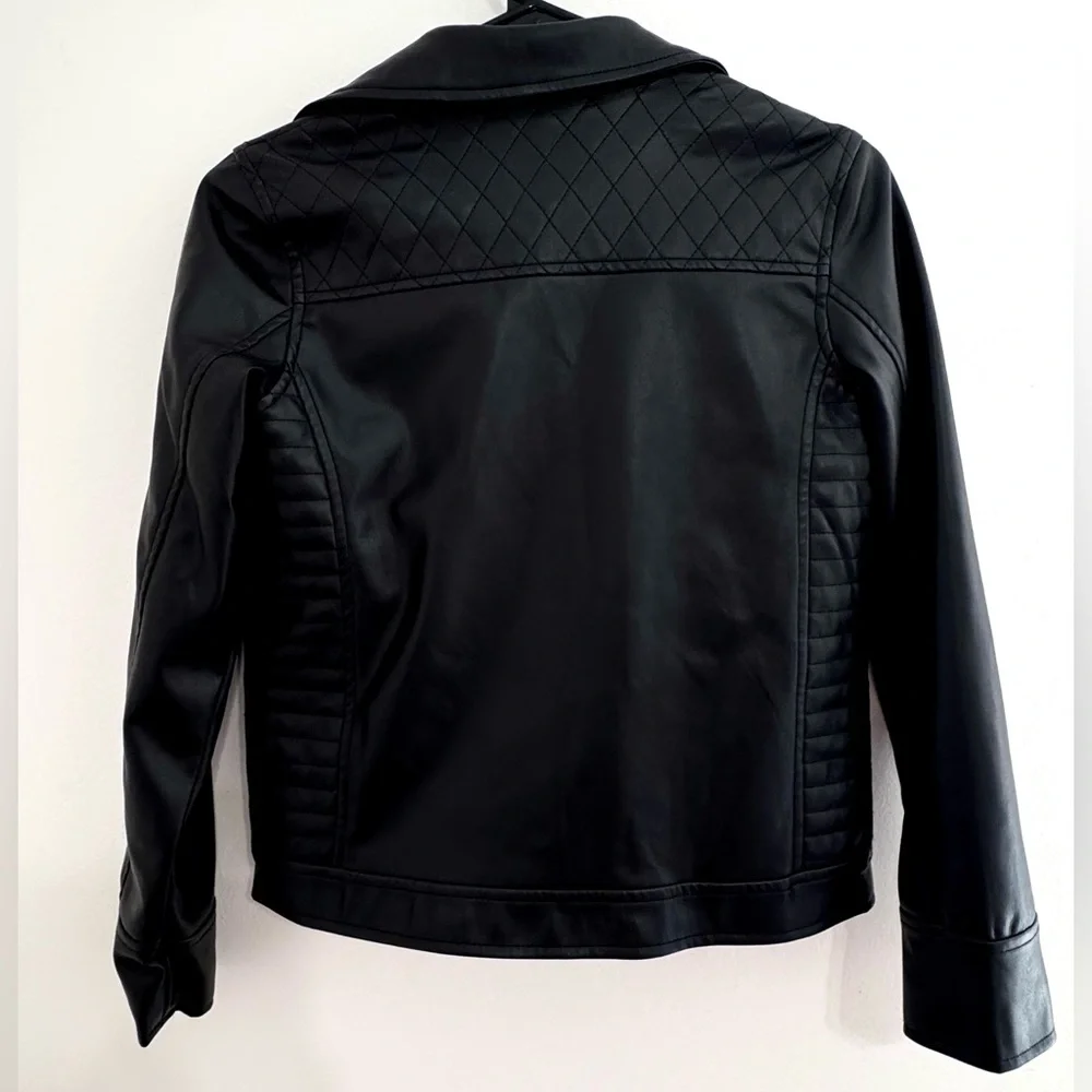 Art Class Black Leather Jacket Kids - Picture 4 of 5